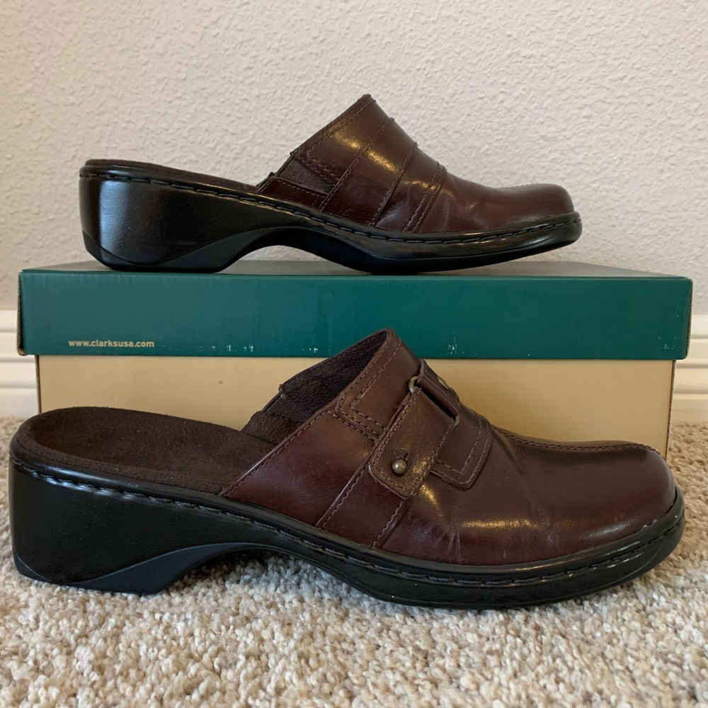 Clarks Slip On Leather Shoes